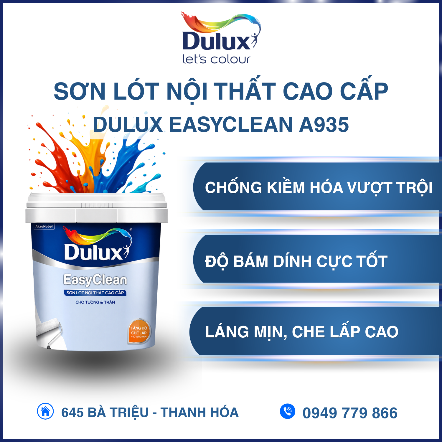 Sơn lót nội thất cao cấp Dulux EasyClean A935 Sơn lót nội thất cao cấp Dulux EasyClean A935