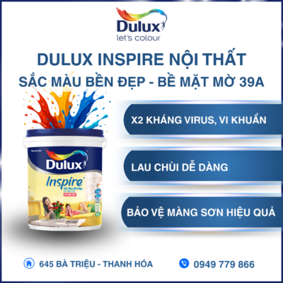 Dulux EasyClean Chống Bám Bẩn Kháng Virus – Bề Mặt Mờ
