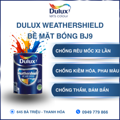 Dulux Weathershield Bề Mặt Bóng BJ9